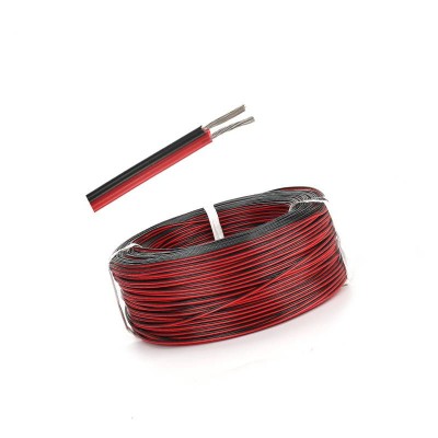 Ul2468 Red Black Pvc Insulated 22 Gauge 2 Pin Flat Cable In Roll